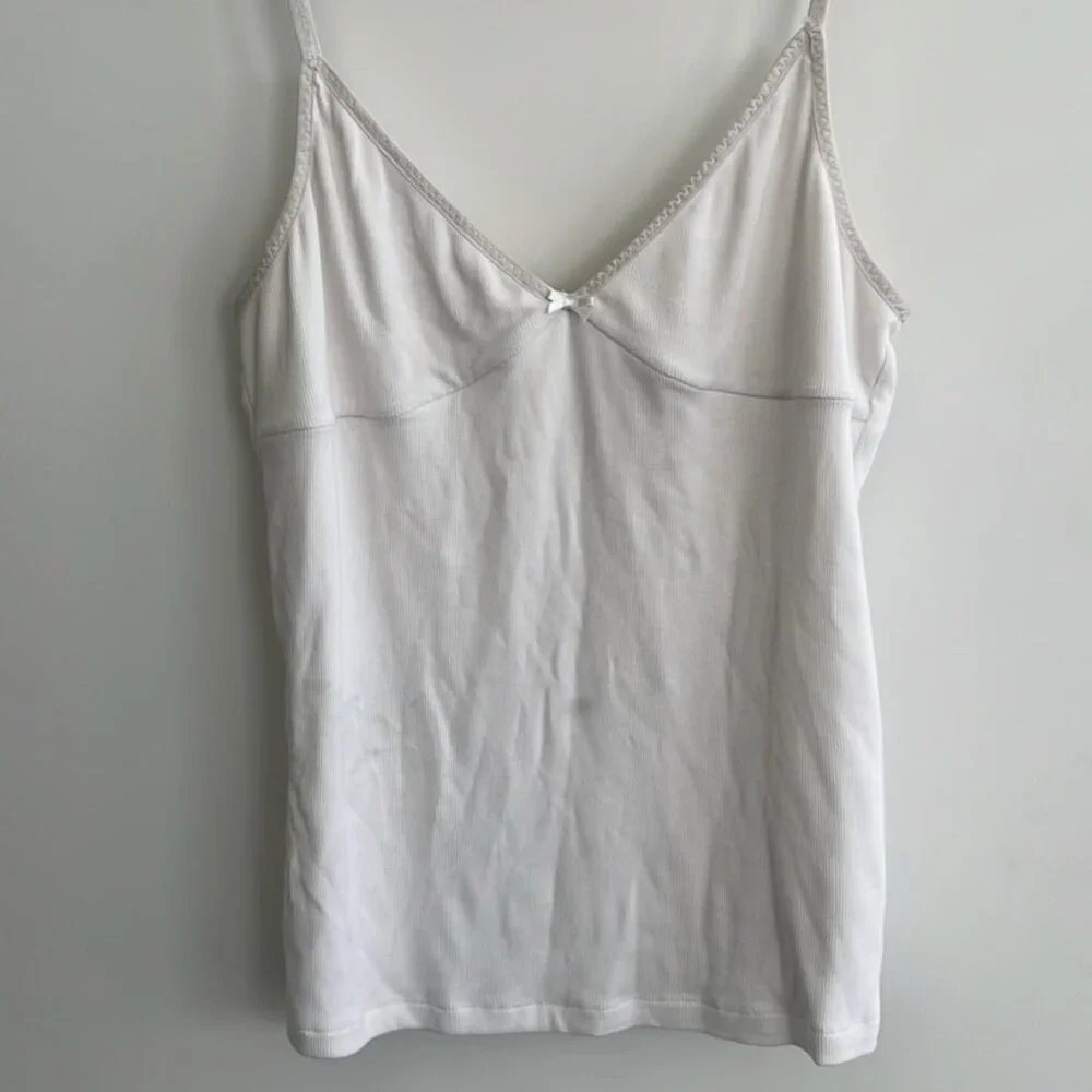 Aritzia Sunday Best Tank Top White, Size L - Picture 1 of 4